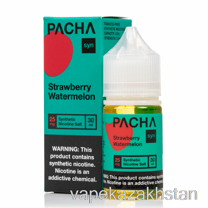 Vape Kazakhstan Strawberry Watermelon - Pachamama SALTS - 30mL 25mg